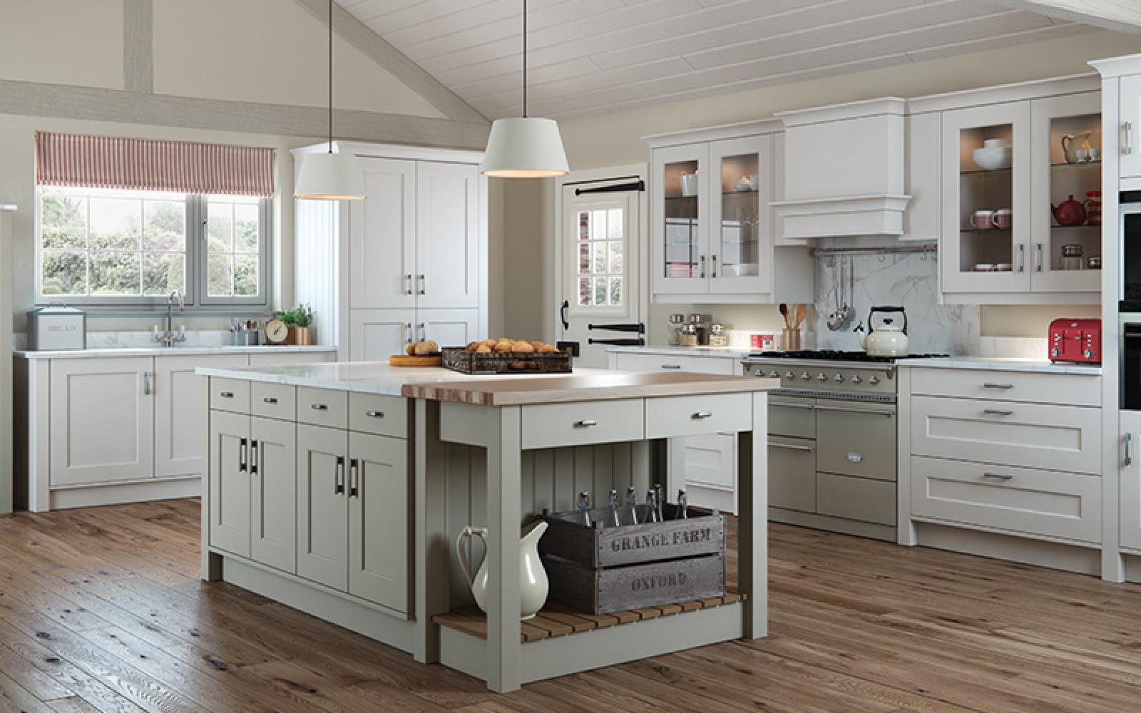 Kitchen Stori | Florence Painted Stone Light Grey