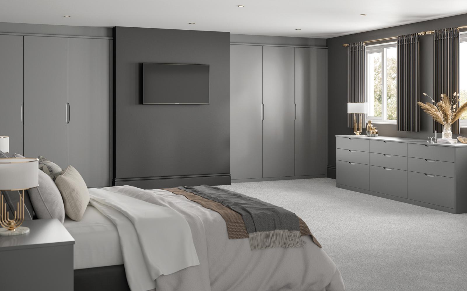 Essenza Dust Grey Bedroom