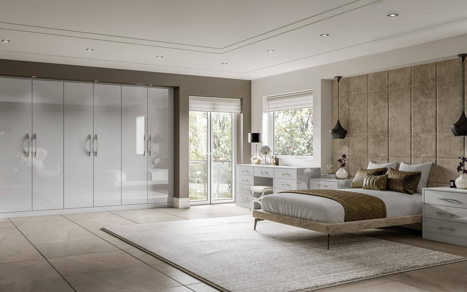 Gloss Grey Mist Bedroom